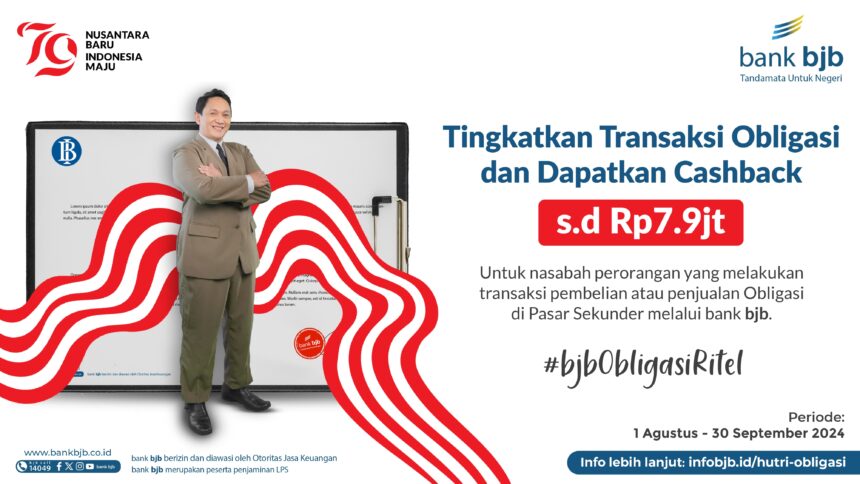 Transaksi Obligasi di bank bjb Dapat Cashback Jutaan Rupiah