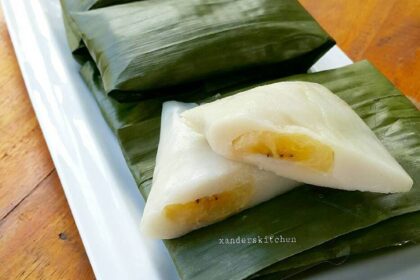 Kue tradisional nagasari yang dibungkus dengan daun pisang. Foto: xanderskitchen/pinterest