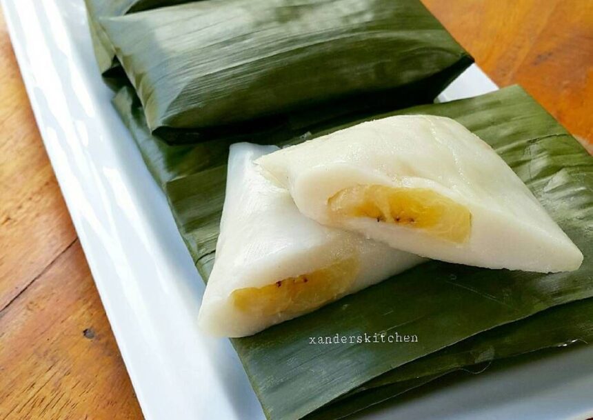 Kue tradisional nagasari yang dibungkus dengan daun pisang. Foto: xanderskitchen/pinterest