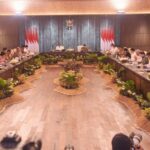 Presiden Jokowi dan Wakil Presiden Ma’ruf Amin memimpin Sidang Kabinet Paripurna (SKP) di Istana Garuda, Ibu Kota Nusantara, Kalimantan Timur, Senin (12/8/2024). Foto: Humas Setkab