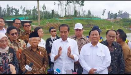 Jokowi menyebut tempat latihan atau Training Center di Ibu Kota Nusantara (IKN) sudah siap dipakai Timnas Indonesia. Jokowi menjelaskan Timnas Indonesia bisa berlatih di IKN pada September 2024. (Foto tangkapan layar).