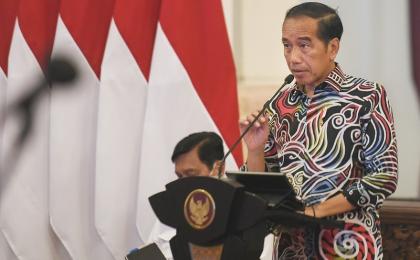 Presiden Jokowi menggelar sidang kabinet paripurna di Ibu Kota Nusantara (IKN) pada hari ini Senin (12/8/2024). (Istimewa).