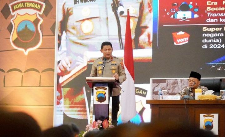 Kapolda Jawa Tengah Brigjen Pol Ribut Hari Wibowo akan mengantisipasi kerawanan pada Pilgub Jateng 2024. Foto: humas polri