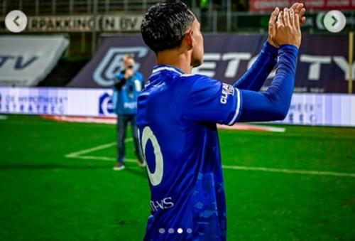 Calon pemain Timnas Indonesia Miliano Jonathans cetak gol kemenangan Vitesse Arnhem atas VVV Venlo. (Foto: instagram/@milianojonathans_)