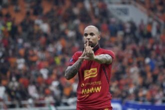 Gustavo Almeida merayakan golnya untuk Persija Jakarta di laga BRI Liga 1 2024/2025 (c) PT LIB