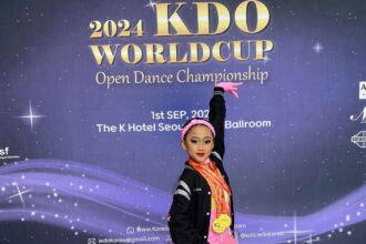 Atlet cilik Dancesport pertama Indonesia, Angelaida Agil Maharanny.(Foto dok pribadi Angelaida