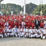 Kementerian Pemuda dan Olahraga Republik Indonesia (Kemenpora RI) memperingati 6 tahun pemecahan rekor dunia senam poco-poco dengan senam bersama Federasi Olahraga Kreasi Budaya Indonesia (FOKBI). (Foto:bagus/kemenpora.go.id)