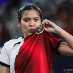 Pebulutangkis tunggal putri Gregoria Mariska Tunjung menjadi satu-satunya harapan Indonesia untuk bisa meraih medali di ajang Olimpiade 2024 Paris. (Foto:NOCIndonesia/Naif Muhammad Al'as)