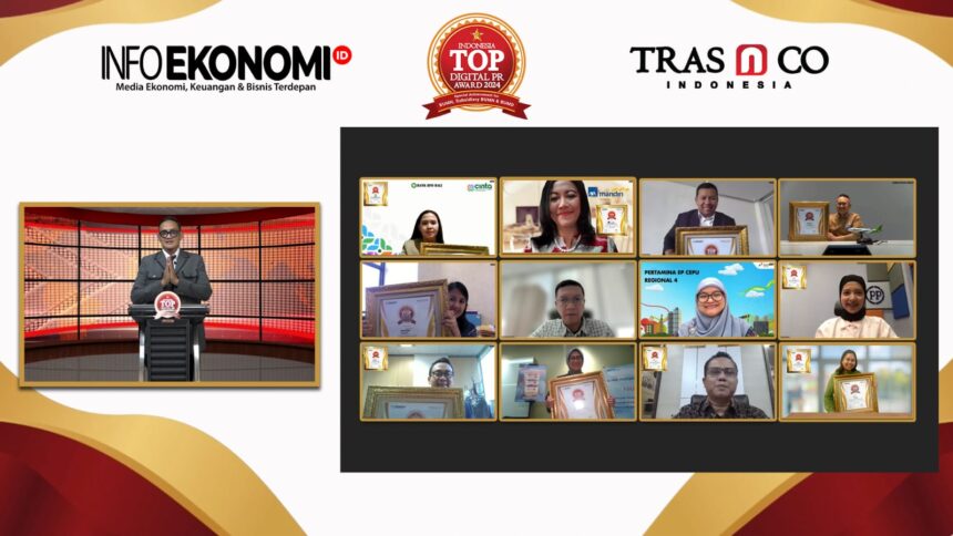 InfoEkonomi.ID, portal berita seputar ekonomi, keuangan dan bisnis sukses menggelar 6th Indonesia Top Digital PR Award 2024 Special Achievement for BUMN, Subsidiary BUMN & BUMD