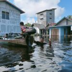 Kondisi lokasi terdampak banjir di Kabupaten Sanggau, Provinsi Kalimantan Barat, pada Sabtu (31/8/2024). Foto: BPBD Kabupaten Sanggau