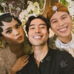 Momen bahagia pernikahan Anindyo Baskoro (Nino RAN) dan Dhabitannisa Auni. Foto: IG, @vidialdiano (tangkap layar)