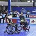 Foto: Prem Kumar Ale/Alphia James berhasil menggagalkan upaya Indonesia untuk menambah medali emas dari nomor Ganda Campuran WH 1 – WH