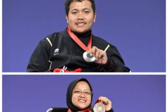 Atlet boccia Indonesia, Gischa Zayana dan Muhammad Afrizal Syafa, sukses mempersembahkan dua medali perunggu di Paralimpiade Paris 2024. Raihan ini menjadi sejarah baru bagi boccia Indonesia.(foto: NPC Indonesia)