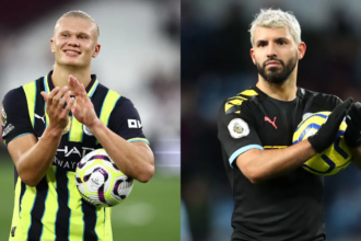 Erling Haaland semakin mendekati rekor hat-trick terbanyak dalam sejarah Premier League milik Sergio Aguero. Foto: Premierleague