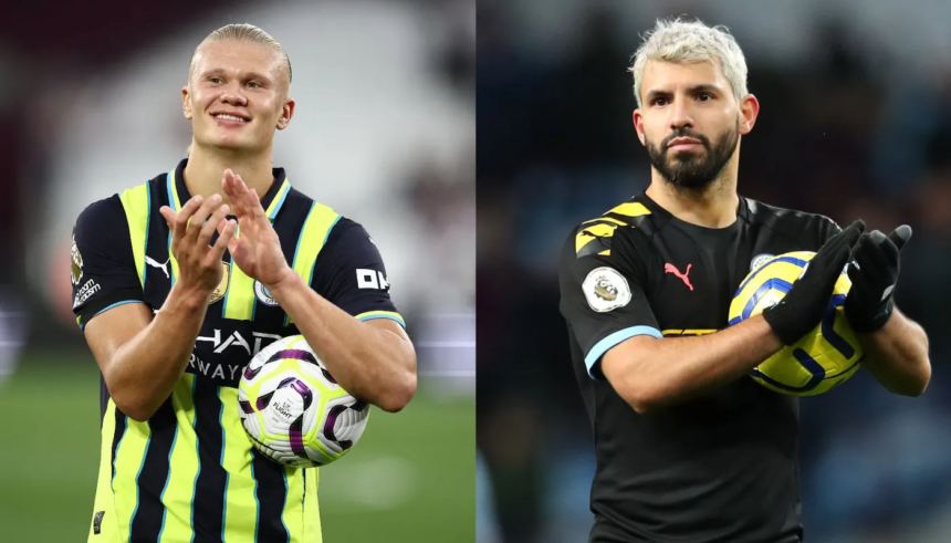 Erling Haaland semakin mendekati rekor hat-trick terbanyak dalam sejarah Premier League milik Sergio Aguero. Foto: Premierleague