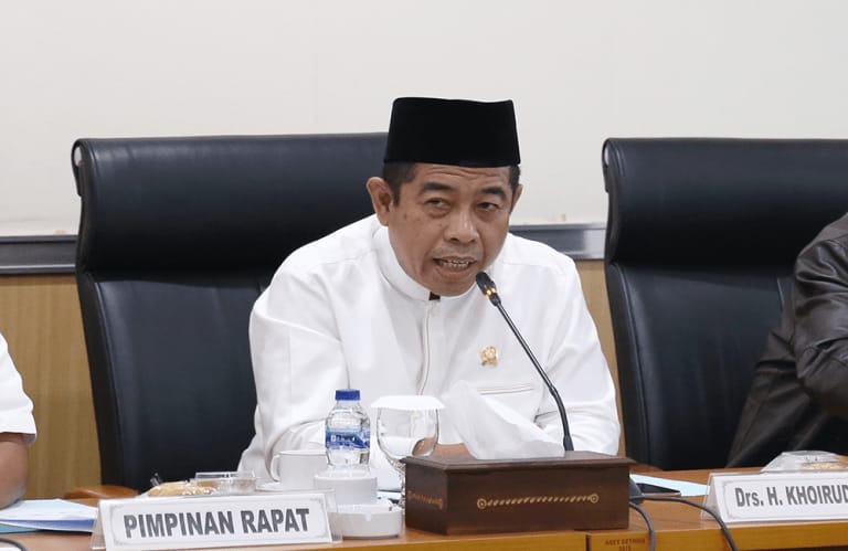 Ketua DPW PKS DKI, Khoirudin saat rapat Komisi.(Foto dok setwan DPRD DKI)