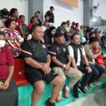 Suporter tim futsal DKI di PON Aceh-Sumut