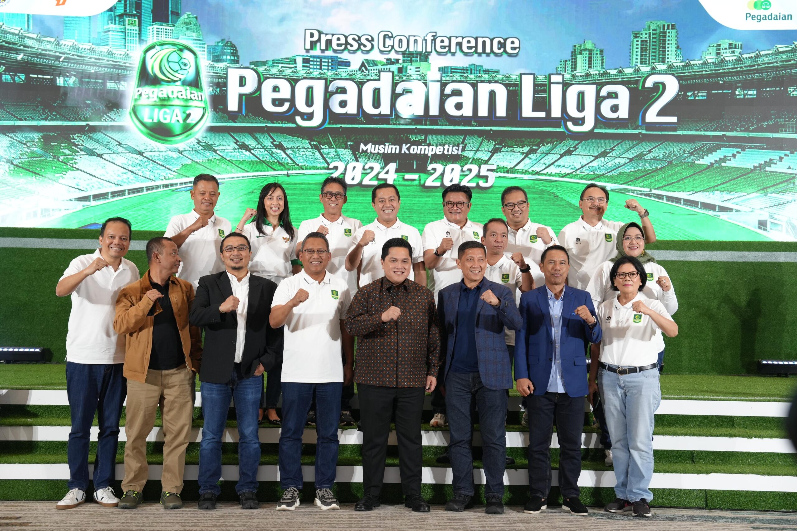 Ketua Umum PSSI, Erick Thohir menekankan bergulirnya musim kedua Kompetisi Liga 2 2024/2025 yang disponsori Pegadaian harus makin solid menuju permainan sepakbola yang bersih.