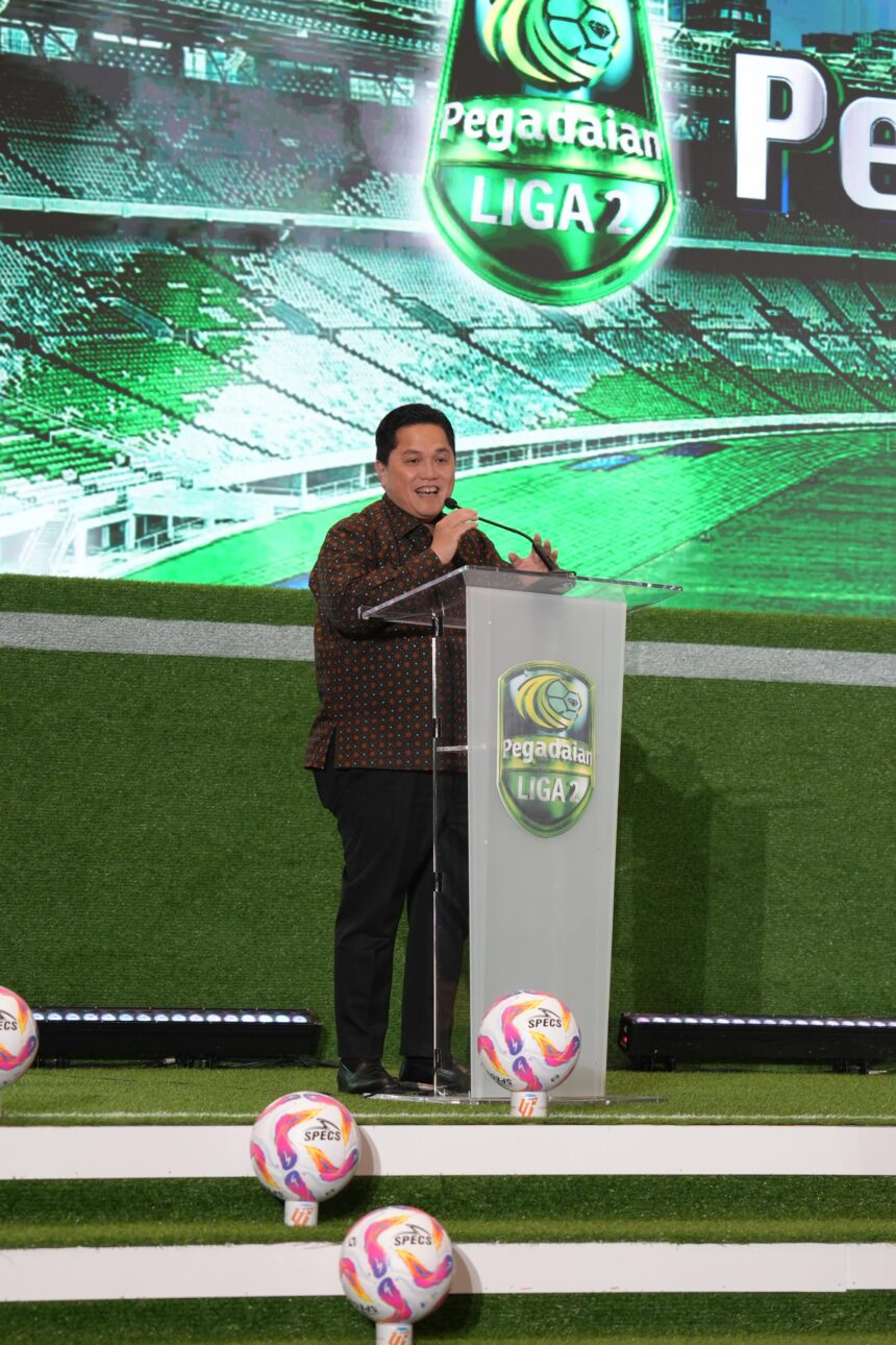 Ketua Umum PSSI, Erick Thohir menekankan bergulirnya musim kedua Kompetisi Liga 2 2024/2025 yang disponsori Pegadaian harus makin solid menuju permainan sepakbola yang bersih.