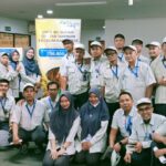 Tim BPJS Ketenagakerjaan Jakarta Ceger mengunjungi perusahaan binaan PT Panasonic Gobel Life Solutions Manufacturing Indonesia di Kecamatan Cileungsi, Kabupaten Bogor, Jawa Barat