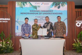 Pertamina Patra Niaga dan PT Sojitz Indonesia menjalin kemitraan strategis untuk mendukung transisi energi dan pengurangan emisi karbon melalui penggunaan produk Hydrotreated Vegetable Oil (HVO) yaitu Pertamina Renewable Diesel.