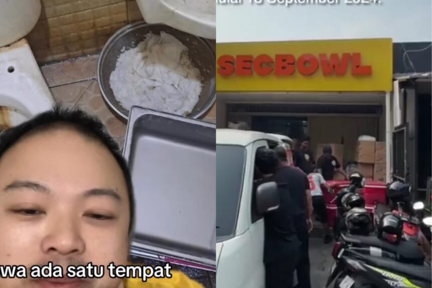 Sec Bowl Kuningan Tutup Permanen Setelah Video Cuci Alat Masak di Toilet Ramai. Foto: IG, @txtdaribrand (tangkap layar)