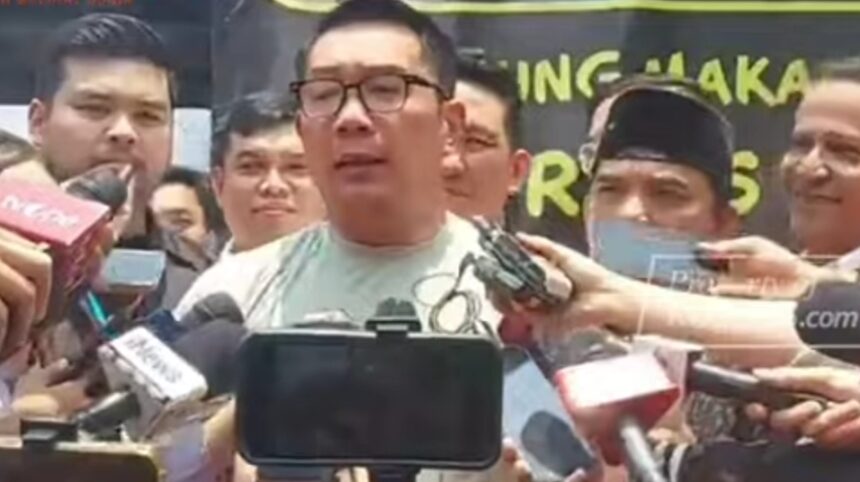 Bacagub Ridwan Kamil saat menemui warga di Warakas, Jakarta Utara.(Foto screenshot YT Kompas TV).