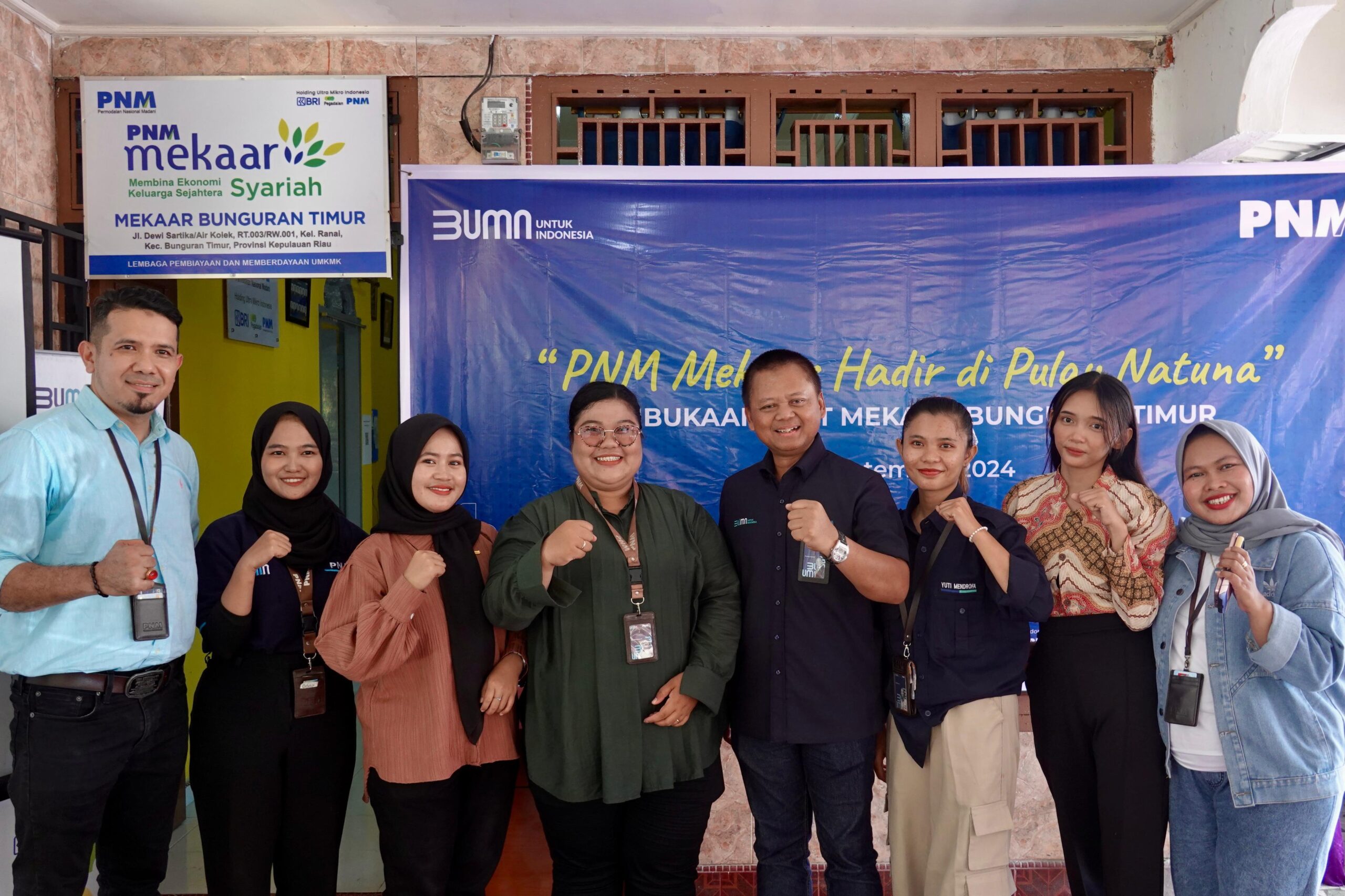 Pembukaan unit Mekaar Bunguran Timur di Pulau Natuna. Foto: Dok PNM 