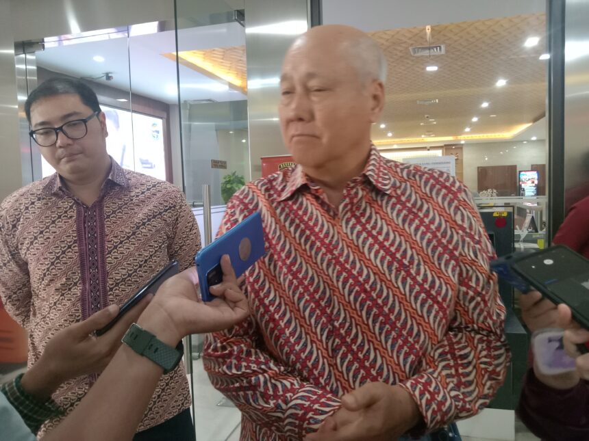 Denny Kailimang usai melapor ke Bareskrim, Rabu(25/9).foto/ipol