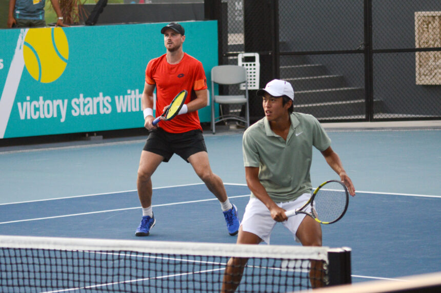 Ganda Indonesia/Australia, Nathan Anthony Barki/Blake Ellis, melenggang ke perempat final ajang Amman Mineral Mens World Tennis Championship.