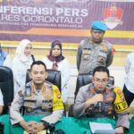 Polres Gorontalo merilis kasus tindak pidana kekerasan seksual terhadap anak. Foto: dok. Polres Gorontalo