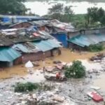 Dampak Topan Yagi di Myanmar. Foto: Medsos X