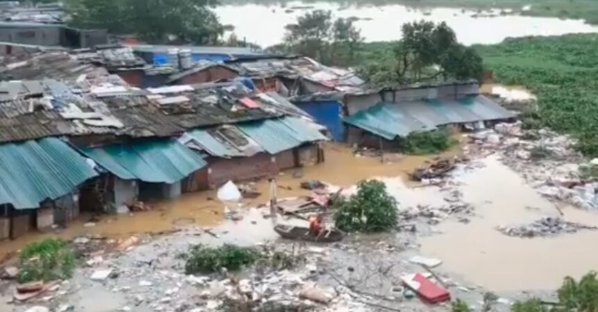 Dampak Topan Yagi di Myanmar. Foto: Medsos X