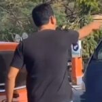 Pegendara mobil mengamuk di SPBU Wajo. Foto: Tangkapa layar video viral