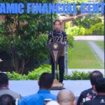 Presiden Joko Widodo (Jokowi) memberikan sambutan sekaligus meresmikan Kawasan Indonesia Islamic Financial Center, Selasa (17/09/2024) di Menara Danareksa, Jakarta. Foto: Humas Setkab/Rahmat