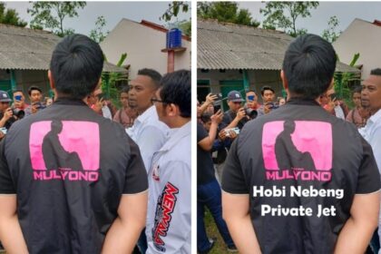 Rompi yang dikenakan Kaesang dan hasil editing kaos yang diinginkan netizen dipakai oleh Kaesang. Foto: Tangkapan layar akun X Bos Purwa @BosPurwa