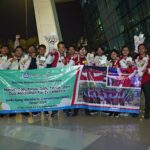 Tim Indonesia untuk World Skill Competition tiba di Tanah Air seusai tampil di ajang adu kompetensi tingkat dunia WorldSkills Competition (WSC) 2024 pada Selasa (17/9/2024). Foto: Ist