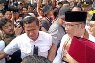 Cagub Ridwan Kamil saat berada di KPU DKI.(Foto dok ipol.id