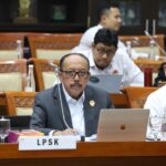 Ketua Lembaga Perlindungan Saksi dan Korban (LPSK), Achmadi saat menghadiri rapat kerja dengan Komisi III DPR RI pada Selasa (3/9/2024). Foto: Ist