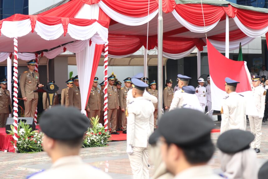 Menteri AHY saat upacara memperingati Hantaru. Foto: dok humas