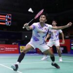 Ganda putra Indonesia, Muhammad Shohibul Fikri/Daniel Marthin menang dramatis 21-19 dan 21-19 atas wakil Denmark, Rasmus Kjaer/Frederik Sogaard.. (Foto: PBSI)