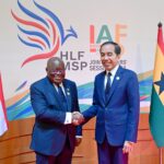 Presiden Joko Widodo (Jokowi) melakukan pertemuan bilateral dengan Presiden Ghana Nana Addo Dankwa Akufo-Addo di Ruang Casablanca, Hotel Mulia Nusa Dua Bali, pada Senin, 2 September 2024. Foto: Biro Pers Setpres