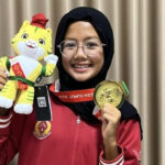 Khansa Fathiyyah Zahrani Saman meraih medali emas pada ajang Pekan Olahraga Nasional (PON) XXI Aceh - Sumut tahun 2024.