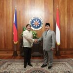 Menhan Prabowo Subianto saat melakukan pertemuan resmi dengan Presiden Filipina, Ferdinand Romualdez Marcos Jr., di Istana Malacanang, Manila, Jumat (20/9/2024). Foto: Kemhan