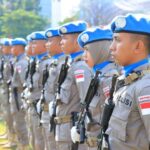 Polri berangkatkan 140 anggota Satuan Tugas Garuda Bhayangkara FPU 6 Minusca untuk bergabung dalam misi pemeliharaan perdamaian PBB di Bangui, Republik Afrika Tengah. Foto: polri