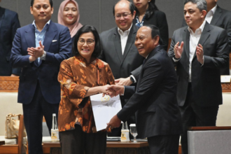 Menteri Keuangan (Menkeu) Sri Mulyani Indrawati menyampaikan bahwa RUU P2APBN 2023 merupakan bentuk pertanggungjawaban dan akuntabilitas Pemerintah atas pelaksanaan APBN TA 2023. Foto: Kemenkeu