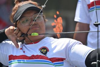 Teodora Audi Ferelly Ayudia saat bertanding di Paralimpade Paris 2024 (Foto: NPC Indonesia)