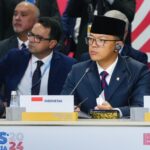 Menteri Luar Negeri RI Sugiono dalam Konferensi Tingkat Tinggi (KTT) BRICS Plus di Kazan, Rusia, Kamis (24/10/2024).