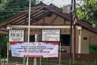 Pos RW 04 yang berada di Pondok Karya, Jakarta Selatan.(foto Sofian/ipol.id)