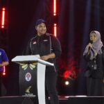 Menteri Pemuda dan Olahraga Dito Ariotedjo menyampaikan pesan Presiden Prabowo Subianto di acara Hari Sumpah Pemuda (HSP) di Taman Mini Indonesia Indah (TMII). (foto:ipol)